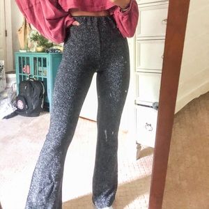 Black sparkly pants from urban
